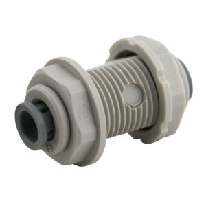John Guest 1/4" x 1/4" Bulkhead Union (Acetal)