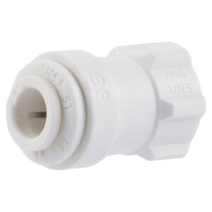 John Guest 3/8″ x 7/16″ Polypropylene White Faucet Connector