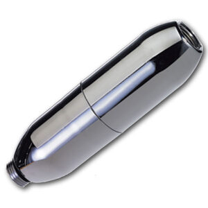 Handheld Inline Shower Water Filter w/ Chlorine Removal System (Chrome Finish), H2O International