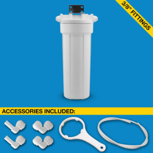 Single-stage Inline Under-sink Filter System, H2O UCF-01-38-JG
