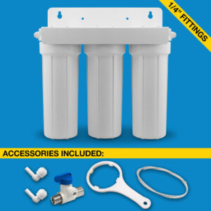 Triple Stage Under-sink Filter System (H2O UCF-03-14-JG)